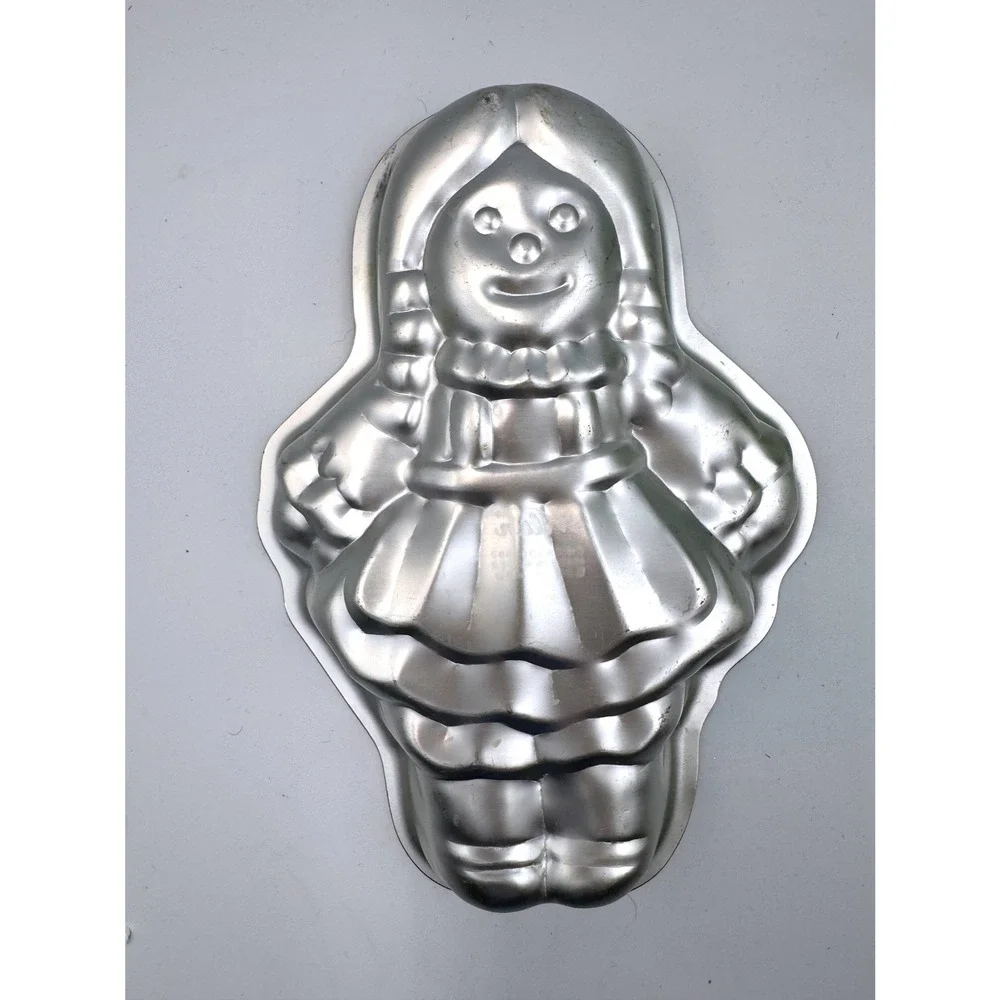 Vintage Wilton Raggedy Ann Cake Pan 1975 Aluminum Novelty Baking Mold 508-450